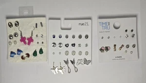 30 modische Ohrstecker & Ohrhänger silber & goldfarben seltene Stücke gebraucht - Bild 1 von 4