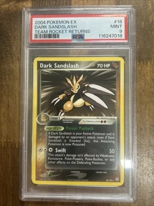 Graded PSA 9 2004 Pokemon Ex Dark Sandslash Team Rocket Returns #18 - Picture 1 of 2