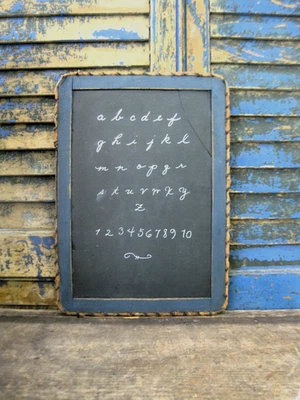 LG Antique School Slate Chalk Board Blue Milk Paint - Image 1 of 4