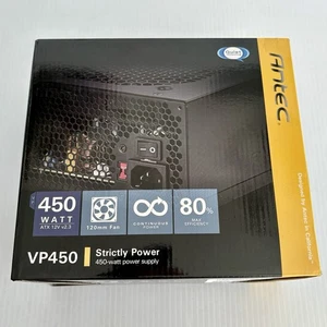 New Antec VP450 450 watt ATX 12v v2.3 Power PSU 120mm Fan - Picture 1 of 7