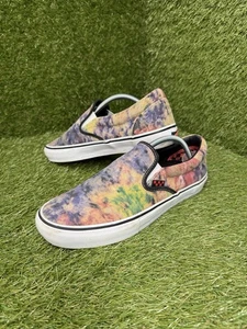 Vans Slip On Trainers Terry Skate Tie Dye Design Size UK 8.5 - Picture 1 of 11