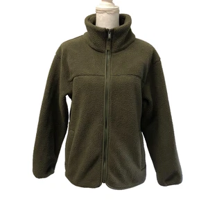 Gap Fleece Jacket Womens Medium Green Full Zip Outdoor Gorpcore Active Comfort - Picture 1 of 9