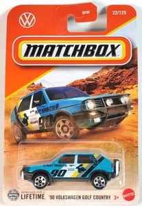 Matchbox '90 Volkswagen Golf Country 22/125 Blue Hatchback 2025 - Picture 1 of 2