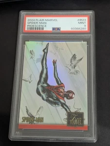 2023 2024 Upper Deck Marvel Flair Spider-Man Iridescence #IR23 PSA 9 - Picture 1 of 2