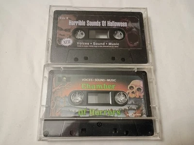 2 Cassette Tapes Halloween Sound Effects Horrible Sounds/Chamber of Horrors - Image 1 of 4