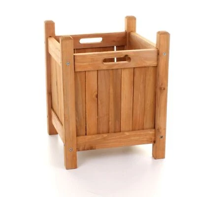 ONLINEBULL Wooden Garden Planters Flower Plant Pot Window Box Planting Raise Bed Basket