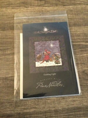 Pine Needles McKenna Ryan Journey to the Light #5 Guiding Light art quilt block - Image 1 of 3