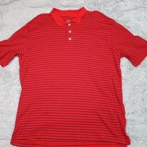 Cabela's Shirt Mens XLT Red Polo Collared Career Golf Outdoors Pebble Texture - Foto 1 di 8