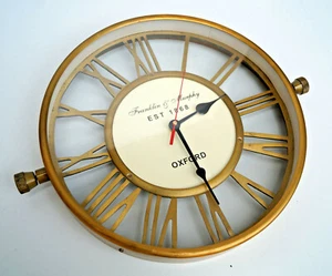 Reloj de pared con número romano antiguo de 12 pulgadas decoración de la habitación del hogar reloj de jardín náutico  - Imagen 1 de 7