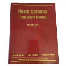 North Carolina Real Estate Manual 2004-2005 Edition. N.C. Law forms paperback