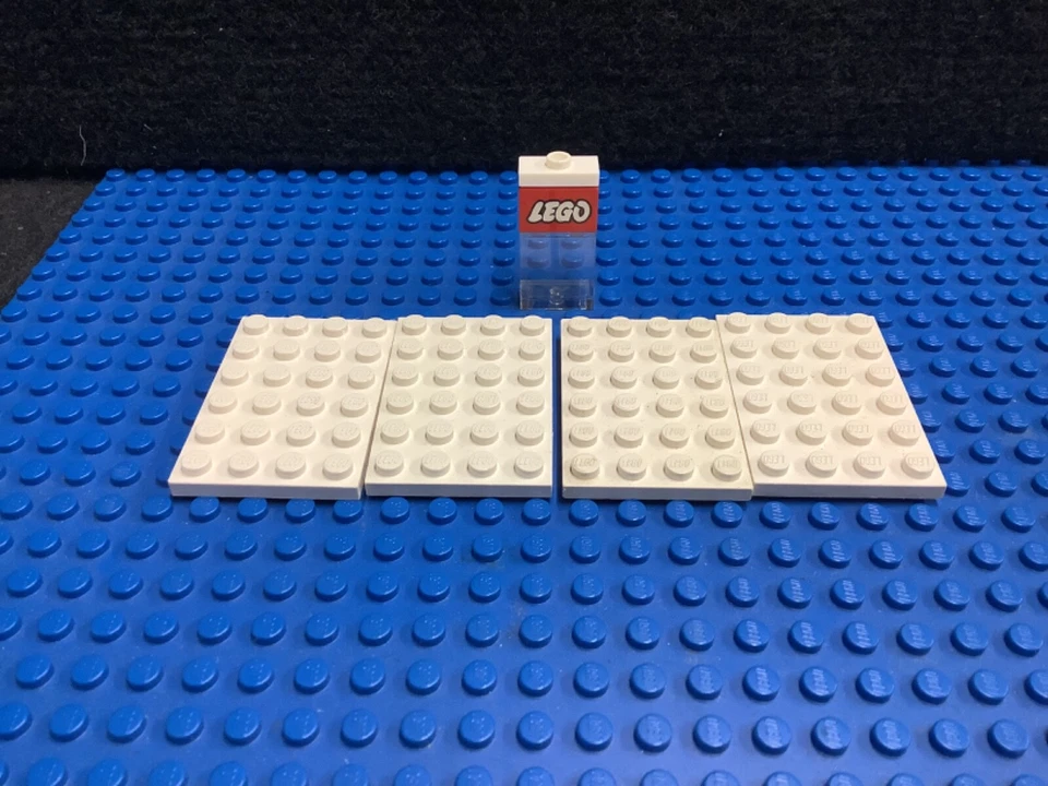 Lego Bauplatte 4x6  weiss gebraucht 4 Stück 3032 - Bild 1 von 1