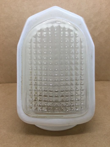 Vintage Art Deco Milk White Glass Sconce Wall Bathroom Light Lamp Shade Globe Cover