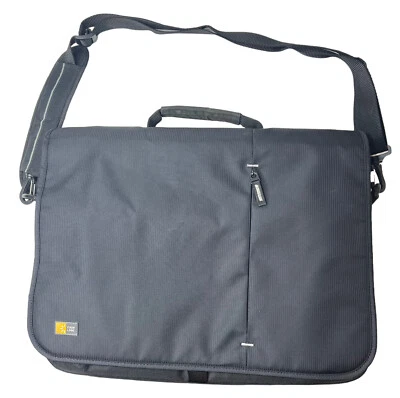 Case Logic 15"-17" Laptop Notebook Mensajero Viaje Bolsa de Mano Correa Negra Foto 1 de 4