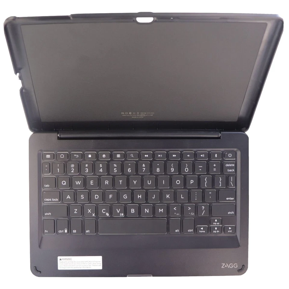 Teclado y funda inalámbricos para tablet serie ZAGG Folio para Ellipsis 10 HD - negro Foto 1 de 4