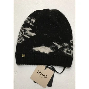 LIU JO CAPPELLO DONNA MAGLIA RICAMO FIORE NERO - Imagen 1 de 1