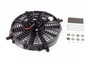 Stoney Racing 12" 120W Cooling Radiator Fan + Stainless Mounting Kit Pull 12V - Picture 1 of 3