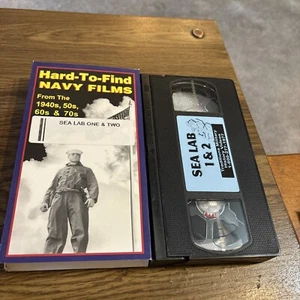 Hard to Find Navy Films - Sea Lab One & 2 VHS Traditions Military History videos - Imagen 1 de 3