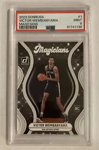 Victor Wembanyama 2023 Donruss Magicians #1 RC ROY - Real DPOY Spurs PSA 9 - Picture 1 of 2