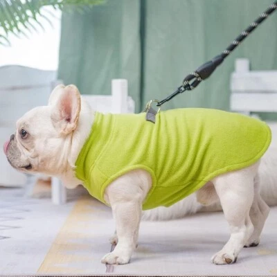 BEAUTYZOO Dog Fleece Vest Sweater Winter Jacket w/ D-Ring Leash Cold Weather Coa - Image 1 of 4