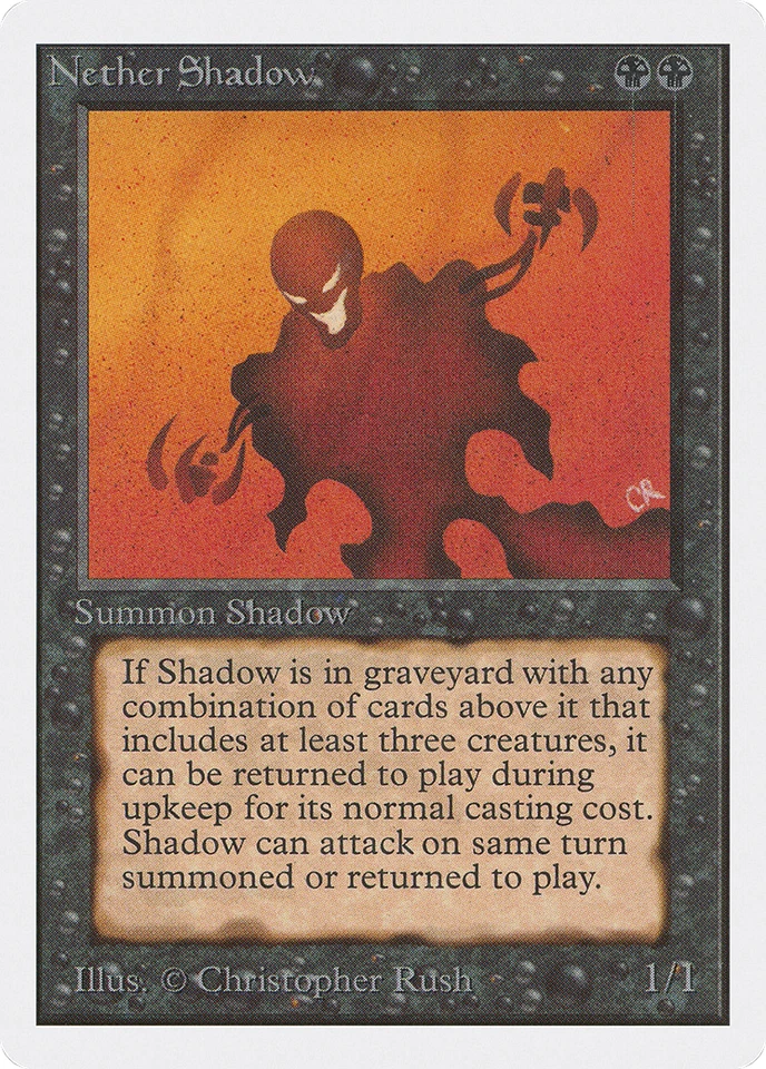 Nether Shadow x1 EX/NM Unlimited Edition MTG R117 4RCards - Image 1 of 1