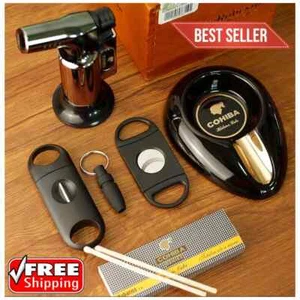 Zigarrenschneider Zigarrenpunsch Guillotine V-Schnitt 4er Pack Kombi Zigarrenzubehör Geschenk Neu - Bild 1 von 6