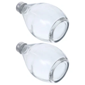 2 Pcs Aromatherapy Bottle Small Bottles for Decor Glass with Lids - Picture 1 of 12