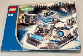 LEGO Manual 7045 WORLD CITY "HOVERCRAFT HIDEOUT" INSTRUCTION MANUAL ONLY