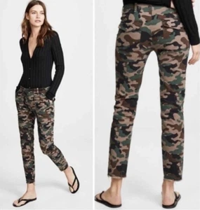 NILI LOTAN Mujer 6 Pantalones Jenna Camuflaje Tobillo Corto Dobladillo Crudo EE. UU. - Imagen 1 de 9