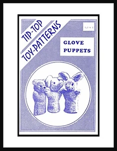 Bunny Bear Elephant Hand Puppets Pattern - Picture 1 of 3