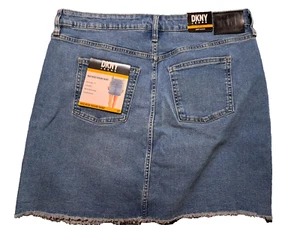 Falda vaquera para mujer DKNY tiro medio talla 12 nueva con etiquetas - Imagen 1 de 4