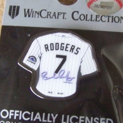 Colorado Rockies Brendan Rodgers 7 jersey pin primary logo c40398 - Image 1 of 4