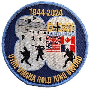 D Day Landings 80th Anniversary Embroidered Patch - MOD LICENSED - Picture 1 of 4
