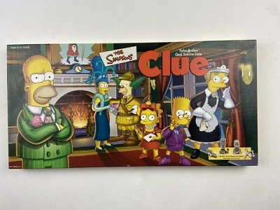 The Simpsons Clue Board Game 2000 Parker Brothers 1st Ed. COMPLETE Pewter Pieces - Image 1 of 4