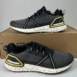Zapato de golf Adidas para hombre Solarthon BOOST FZ1024 negro blanco dorado talla 8 - Imagen 1 de 9
