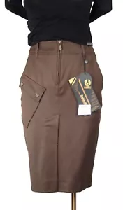 Autentica gonna Belstaff Country verde 100% lana taglia 42 nuova con etichetta - Foto 1 di 8