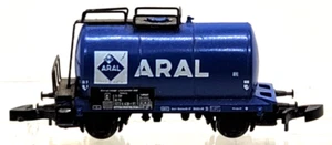 Z Scale Marklin Mini-Club 8613 ARAL Tank Car DB (dark blue) - Picture 1 of 7