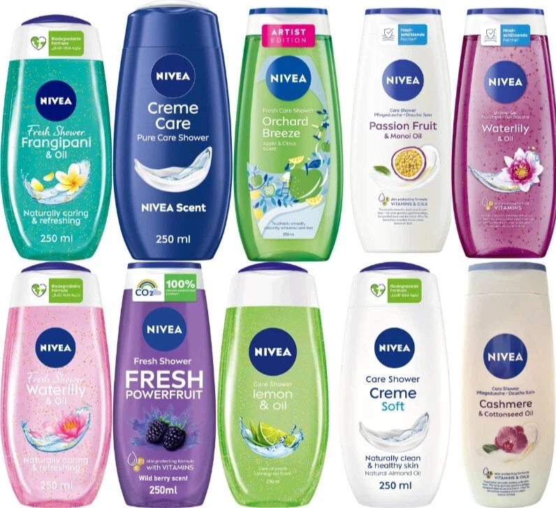 Nivea Shower Gel Body Wash 250ml Free Shipping World Wide - Image 1 of 1