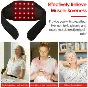 24 LED Red Light Therapy Waist Pain Relief Laser Weight Loss Belt Body Slimming - Picture 1 of 11
