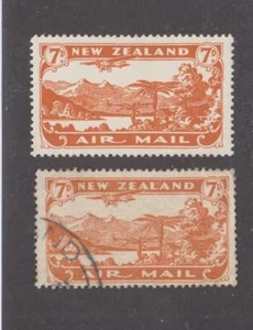 NEW ZEALAND # C3 VF-MLH AND LIGHT USED 7p AIRMAIL CAT VALUE $57 - Picture 1 of 1