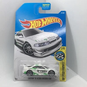 Hot Wheels Custom '01 Acura Integra GSR HW Speed Graphics 2017 Series White - Picture 1 of 5