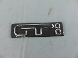 CITROEN GTI petit insigne emblème logo sigle monogramme hayon coffre aluminium - Picture 1 of 2