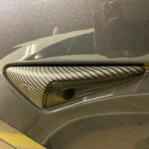 Copertura fotocamera laterale stile fibra di carbonio opaca per Tesla Model 3 e Y - Foto 1 di 1