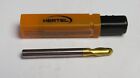 Hertel 3/16" Diam, 3/8" Loc, 2" Oal, 2-Flute, Solid Carbide Ball End Mill Tin