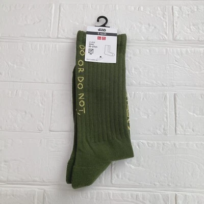 NEW UNIQLO Yu Nagaba  Star Wars Yoda Socks olive　sold out collaboration - Image 1 of 4