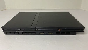 Sony PlayStation 2 Slim nur Konsole Schwarz (SCPH-70012) Getestet/Funktioniert - Bild 1 von 6