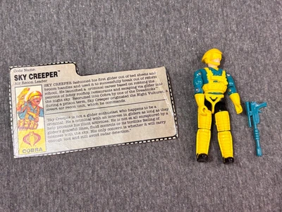 Sky Creeper V1 100% Complete G.I. Joe 1991 w/ Filecard - Image 1 of 4