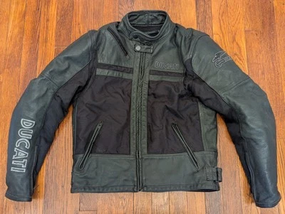 Ducati Meccanica Leather Motorcycle Jacket Full Thermal Liner - Medium - Image 1 of 4