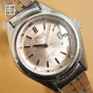 SEIKO Automatic 2205-0691 Ladies SS Watch w/ Light Pink Dial (MADE IN JAPAN) - Foto 1 di 8