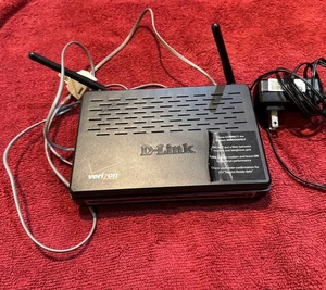 D-Link Verizon Internet Router DSL-2750B ADSL2+ w/ Power Supply 4-Port Wireless - Picture 1 of 4