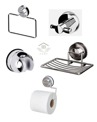 Gecko Bathroom Super Suction Wall Accessories Towel Holder Soap Rack Shower Head - Image 1 of 4